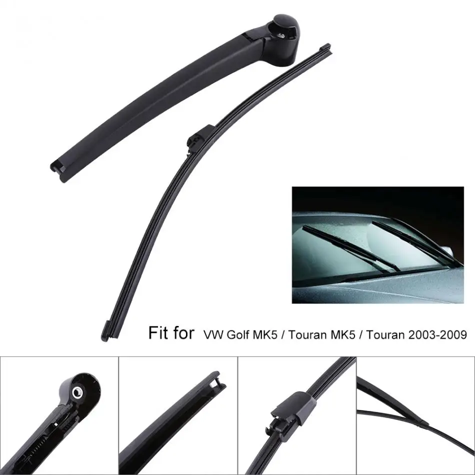 

Car Rear Windshield Wiper Rear Window Windscreen Windshield Wiper Arm&Blade for Touran 2003-2009 Universal Car Wiper
