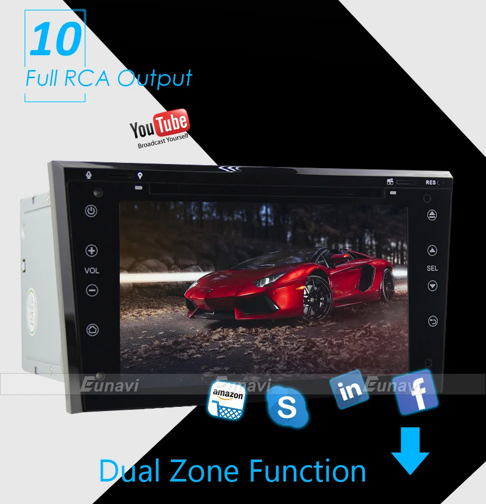 Discount Eunavi Quad Core 2 din Android 9.0 Car Radio GPS Navigation Stereo for Vauxhall Opel Astra H G Vectra Antara Zafira Corsa 2G RAM 15
