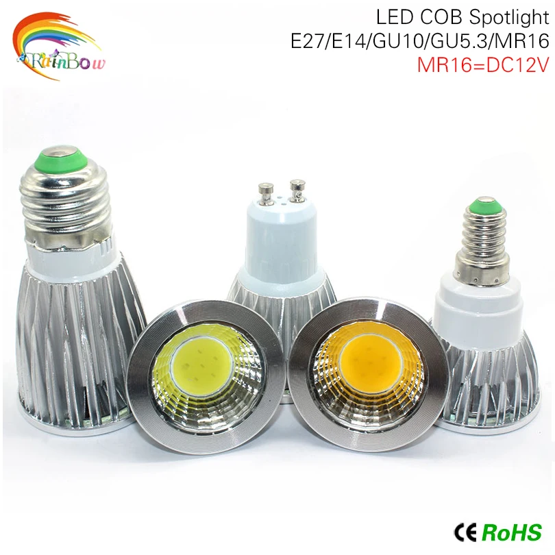 

E14 bombillas GU10 GU5.3 COB led lampada 220V 9w 12w 15w lampen MR16 12v E14 led bulb E27 led lamp Spotlight Table lamps light