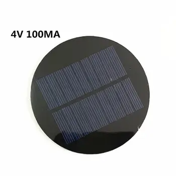 

Mini Circular PET Poly Solar Panel 4.5V 100MA for DIY Toy/Solar Lawn Light Sensor Lights/ Solar Flashlight
