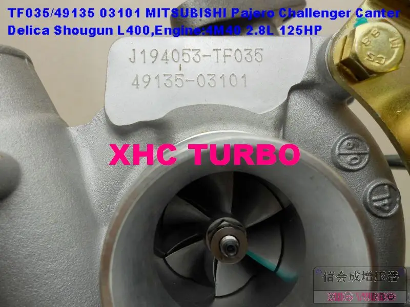 TF035/49135-03101 Turbo турбонагнетатель для mitsubishi Canter, Challenger, Delica, L400, Pajero, Shogun, 4M40, 2.8L(воды