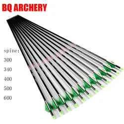 12 шт стрелки углерода вал ID6.2mm sp600 32 дюймов стрельба из лука охота соединение лука традиционный лук стрельба из лука аксессуары