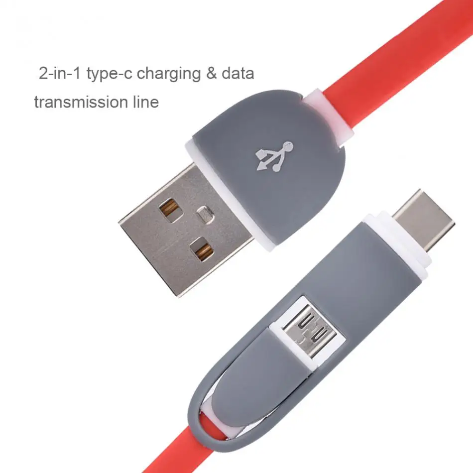 VBESTLIFE 2 в 1 USB кабель для передачи данных к Micro USB и type C кабель для быстрой зарядки и синхронизации данных провод 1 м кабели