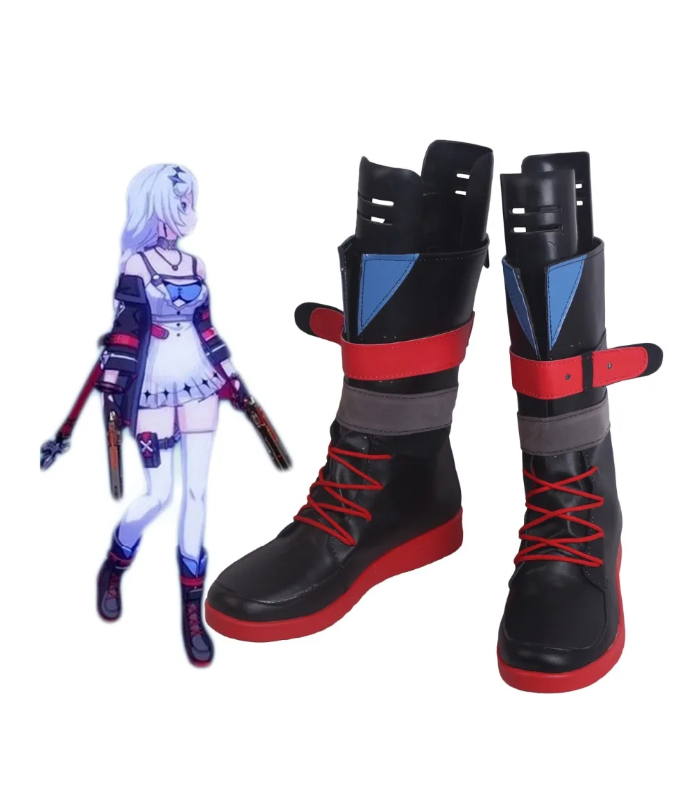 

Honkai Impact 3rd Kallen Kaslana Sin Hunter Cosplay Boots Shoes Custom Made Any Size