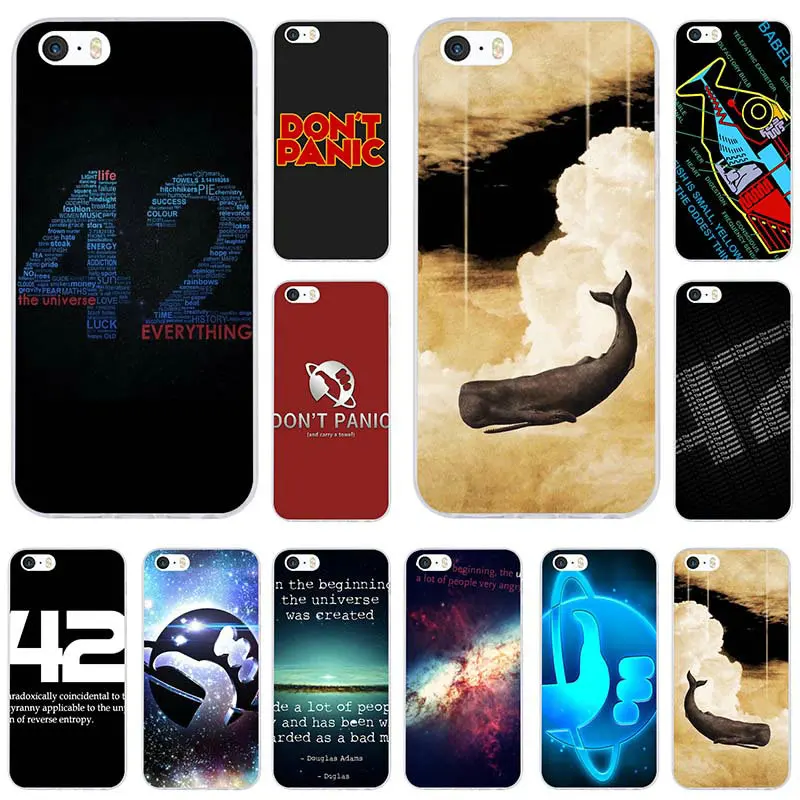 

Hitchhikers Guide To The Galaxys For iPhone 7 7 Plus 6 6S Plus 8 Plus X XR XS Max 5 5S 5C SE 4 4S Soft TPU Mobile Phone Cases