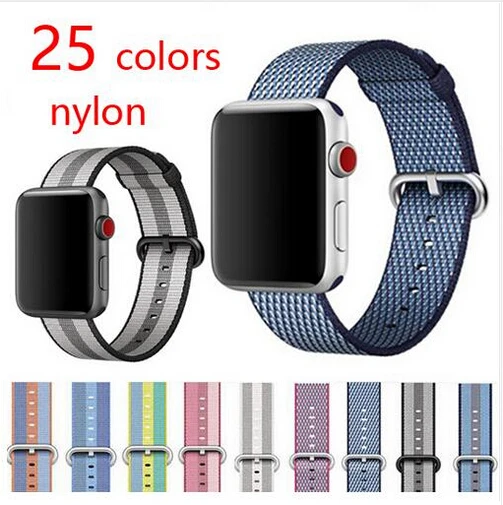 

Woven Nylon Strap for iWatch Band Series 4 3 2 1 Sport Loop for Apple Watch Band 42mm 38mm 40mm 44mm