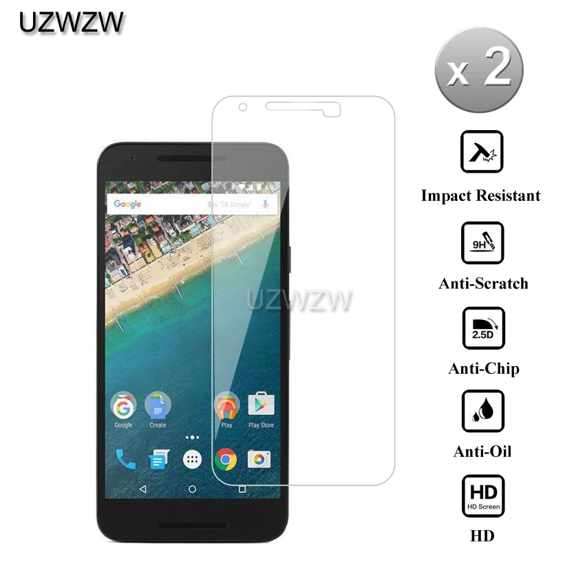 

2pcs For LG Nexus 5X Glass 2.5D 9H 0.26mm Premium Protective Tempered Glass For LG Google Nexus 5X Screen Protector Guard Film