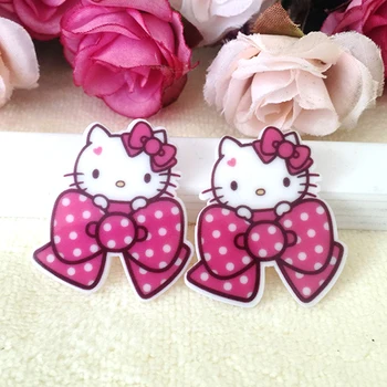 

Flatback cartoon Cat resin planar DIY handmade materials 50pcs 35*31MM RET978