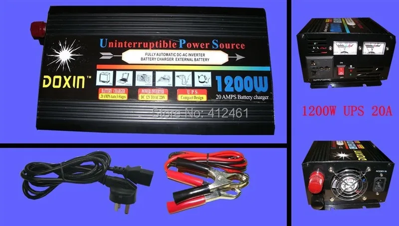 

Modified sine wave inverter with charger 12v to 220V 50HZ 1200w inverter with charger free shipping