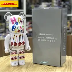 11 "Bearbrick мрачно Kaws BB Be @ rbrick 400% основные оригинальные поддельные Брайан день рождения улица книги по искусству ПВХ фигурку игрушка коробка 28