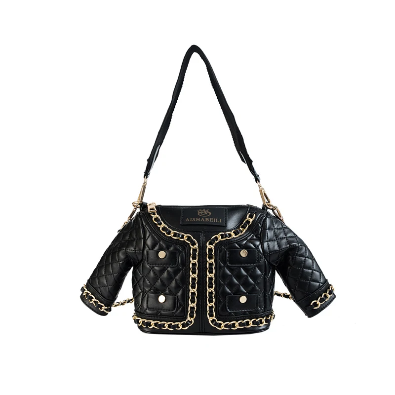 Fahsion Women Chains Shoulder Bags Clothes Shape Female Exquisite PU Handbag Lady Travel Casual Crossbody Vacation Tote SS3433 (5)