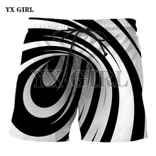 YX Девушка повседневные пляжные шорты модные шорты с 3D принтом мужские летние шорты для фитнеса доска шорты одежда