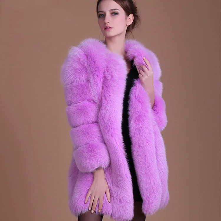 Новая куртка из лисьего меха, пальто для женщин среднего возраста, модные русские бренды, шуба из лисьего меха, зимняя женская одежда ODFVEBX AH264