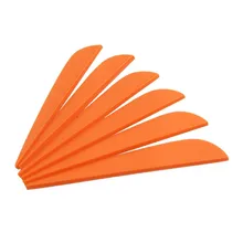 50pcs Archery Arrow Feather  3 Inch Drop Shape Rubber Feather TPU Fletching Vanes Archery Arrow Feather