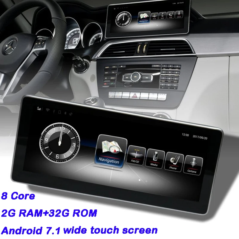 Car Screen Mercedes W204 Android Display for GLC C Class W205 Wifi