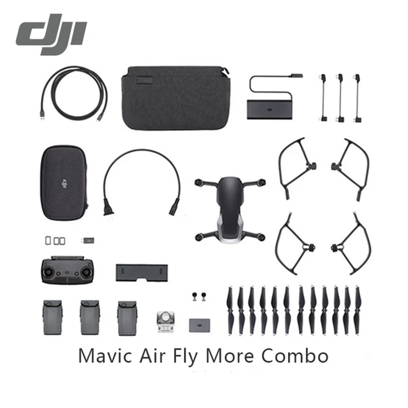 DJI Mavic Air drone/Mavic Fly More Combo с 4 K 100 Мбит/с видеокамерой 32 МП Sphere Panoramas км пульт