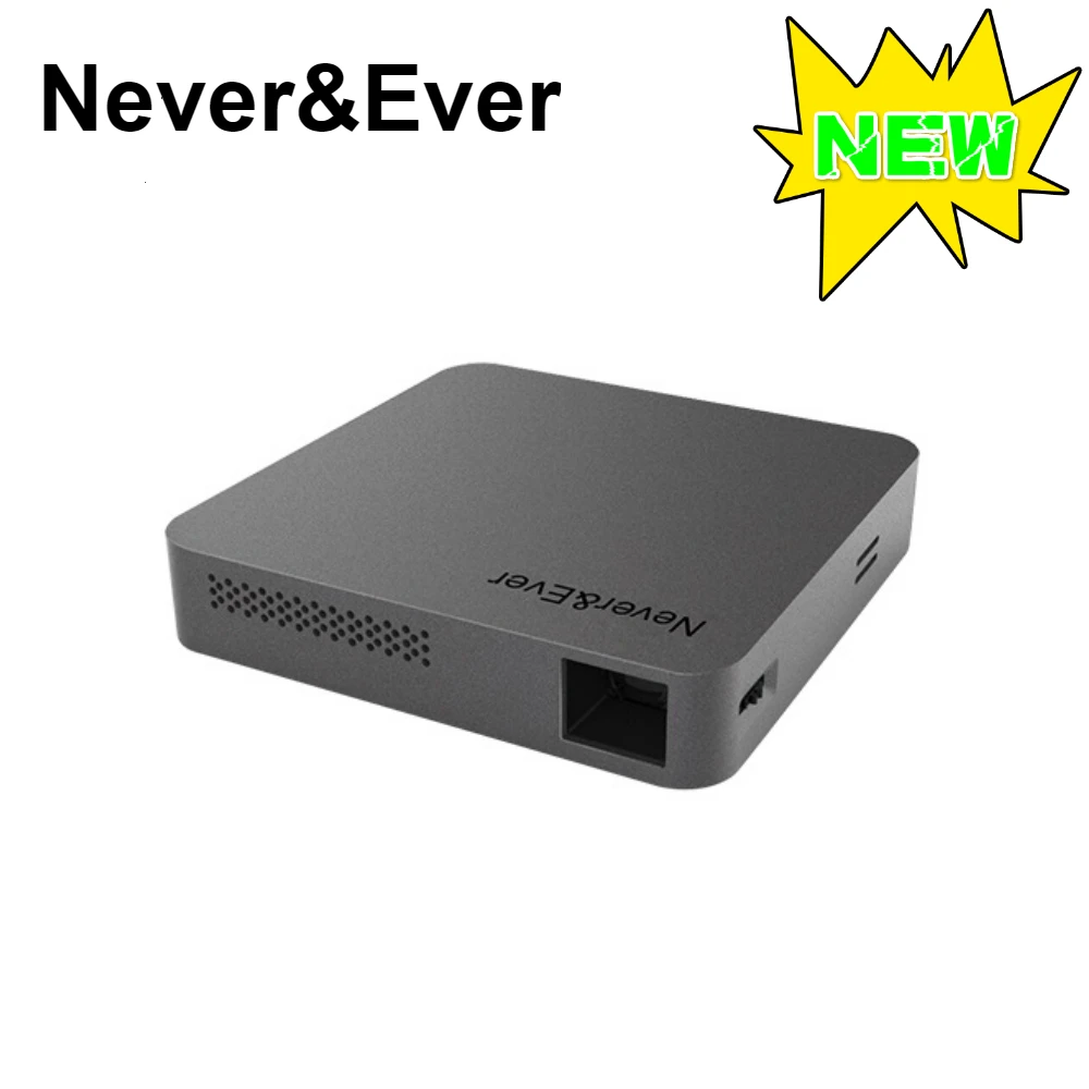 Новый мини проектор S4 DLP со встроенным аккумулятором портативный карманный S5