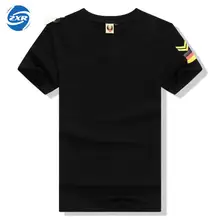 Летняя мужская футболка с короткими рукавами, военные фанаты, специальный солдат, чистый хлопок, v-образный вырез, плотная Спортивная футболка для фитнеса, пешего туризма