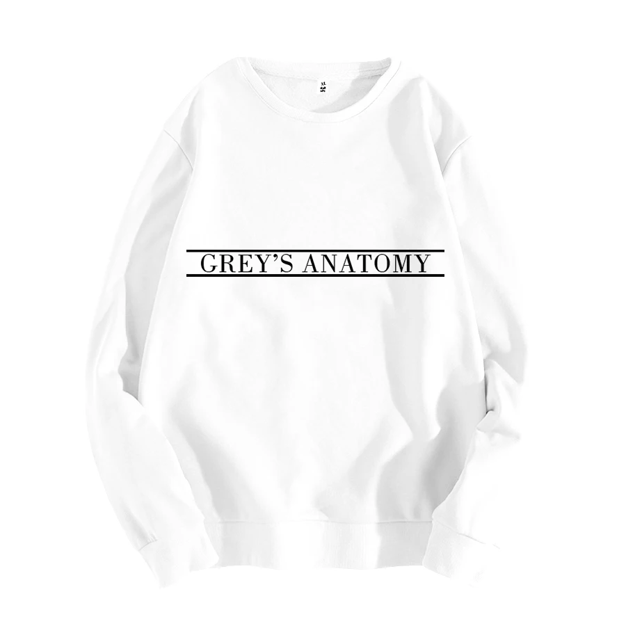  2019 GREY'S ANATOMY Sweatshirt Unisex Sweatshirt Moletom Do Tumblr Pullovers Casual Tops Greys Anat