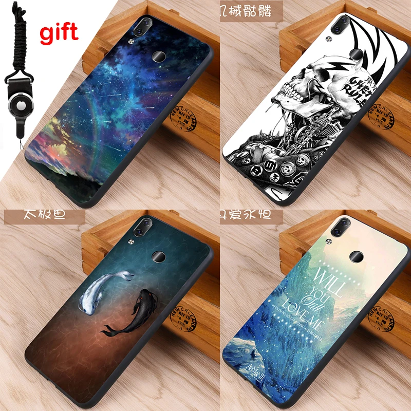 Lenovo Z5 Case Original Cover Case for Lenovo Z5 Case Cartoon Cover Silicone Skin Wolf Fish Skull z5 Fundas 100% BiNFUL 1