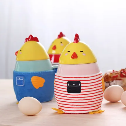 

Creative mug with cover the stereo lovely ceramic cup coffee cups milk cup couple drinking mug breakfast cups