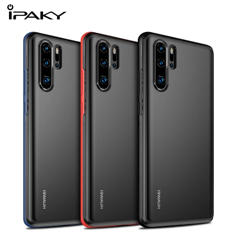 

iPaky For Huawei P30 Pro Case Cover PC Grinding Backplane + TPU Flexible Border Cover Huawei P30 P30 Lite Case Protective Shield