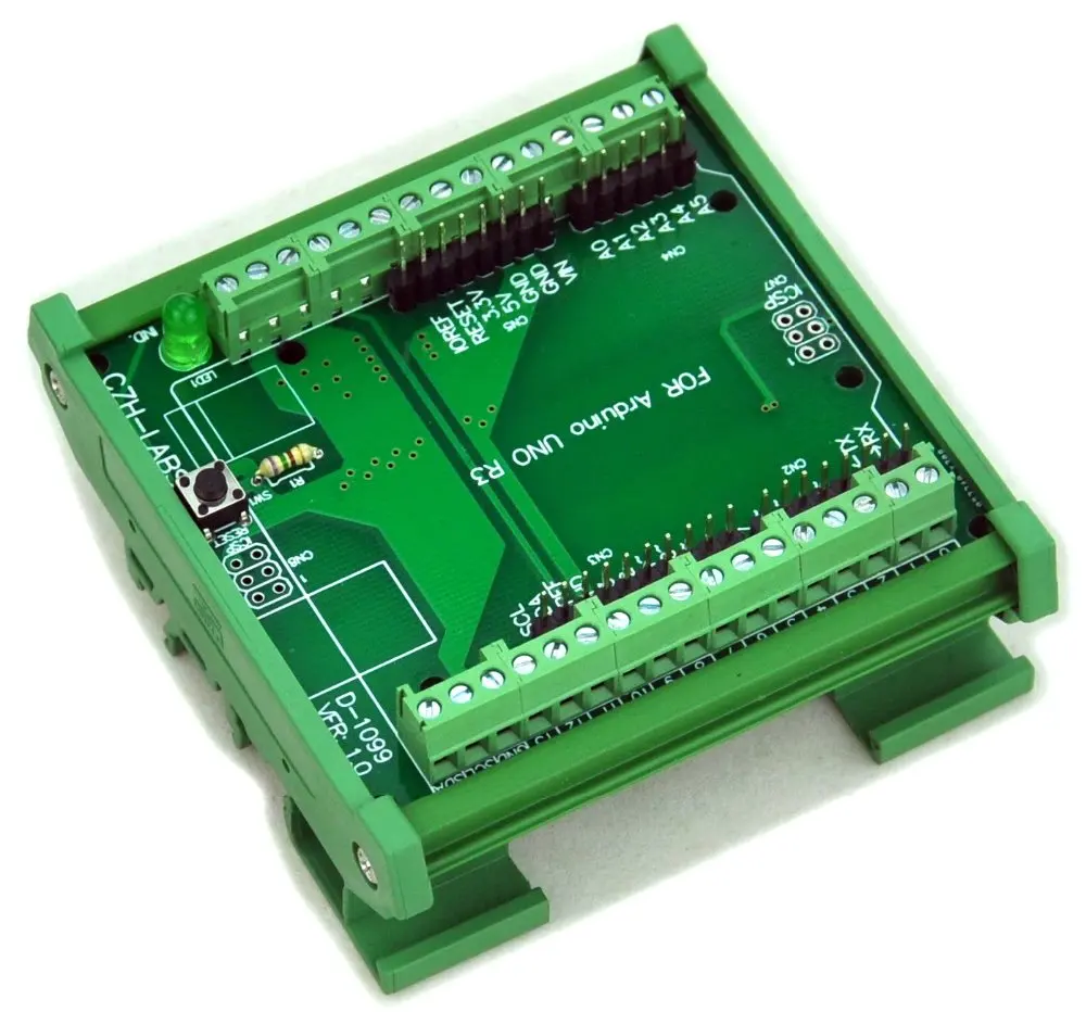 Adaptador de Montagem em Trilho Terminal de Parafuso para Uno Módulo Din Bloco R3.