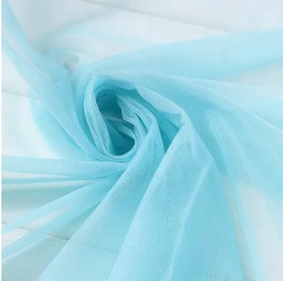 5 м* 160 см стиль шифрование мягкий тюль сетка ткань москитная сетка ручной работы DIY Одежда занавес сетка ткань D700 - Цвет: water blue