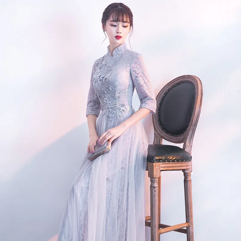 2019 г. Mrs Win Highneck A Line короткий рукав крылышко винтажный Элегантные Вечерние Платья