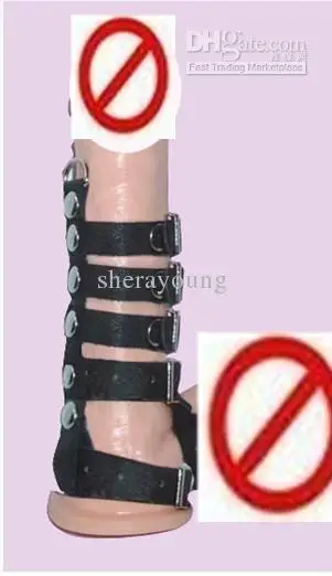 Leather 6-ring Penis Cock Ring Cage Adult SM Sex Product Toy YTJ800 | Красота и здоровье