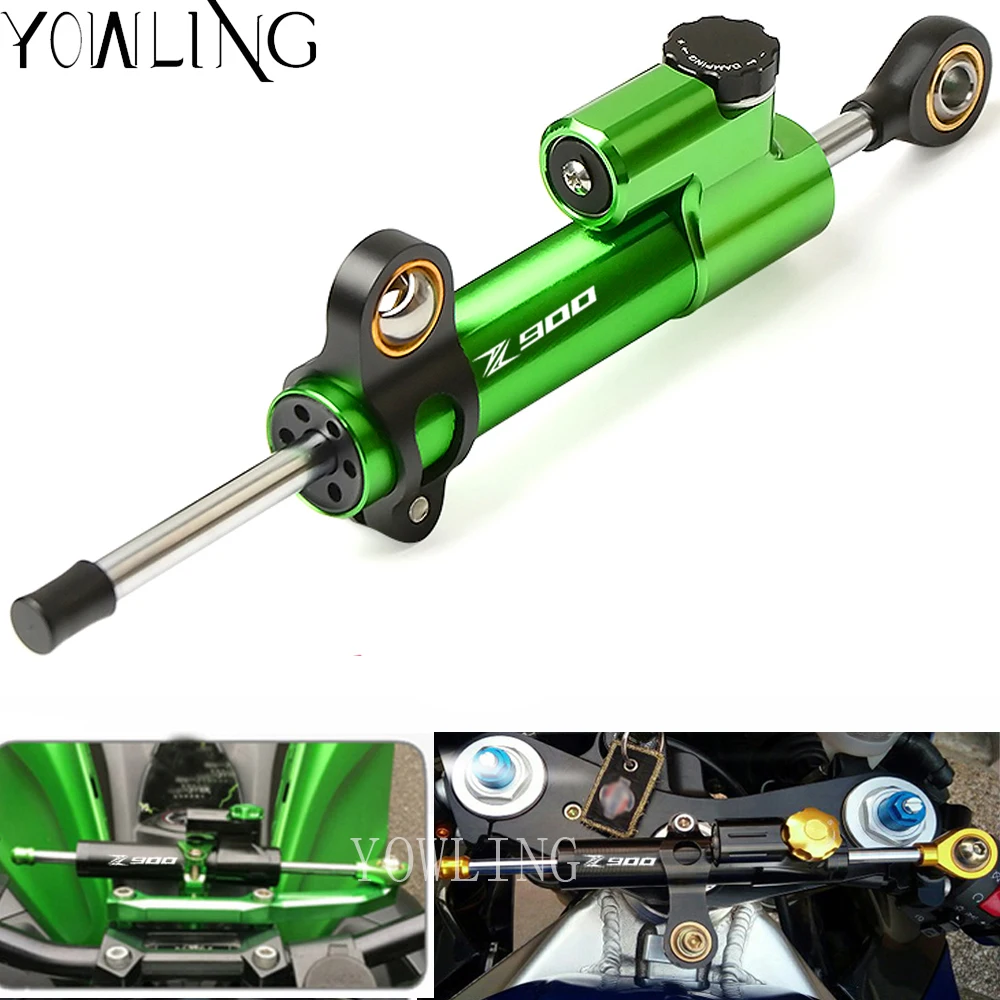 

Motorcycle CNC Damper Steering StabilizerLinear Reversed Safety Control For KAWASAKI Z900 Z 900 2017 2018