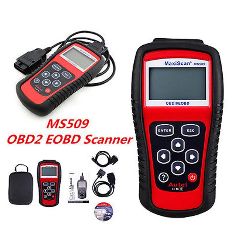 ELM327 Code Reader Car Diagnostic Scan Tool MS509 OBD/EOBD CAN ELM 327 Scanner Tool Auto Code Reader For US&Asian&European Car elm327 1 5 obd 2 bluetooth diagnostic car smart scan tool mini elm 327 v 1 5 obd2 auto scanner code reader just for android