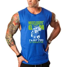 Бренд Muscleguys, хлопковый жилет, одежда для фитнеса или бодибилдинга, для мужчин, для спортзала, Стрингер, хлопок, для тренировок, без рукавов, рубашка, мужские майки