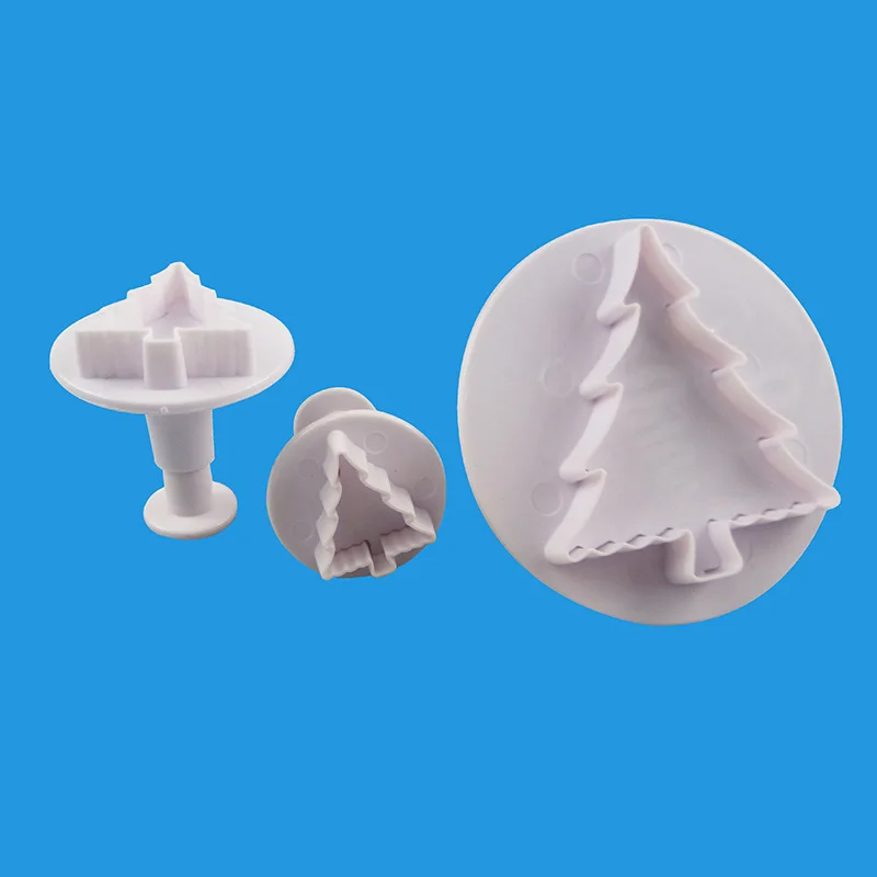 

3Pcs/Set Fondant Cookie Cake Cutter Ejector Stamp Plunger Cutters Mold Embossed Star DIY Kitchen Baking Cake Decorating Tools