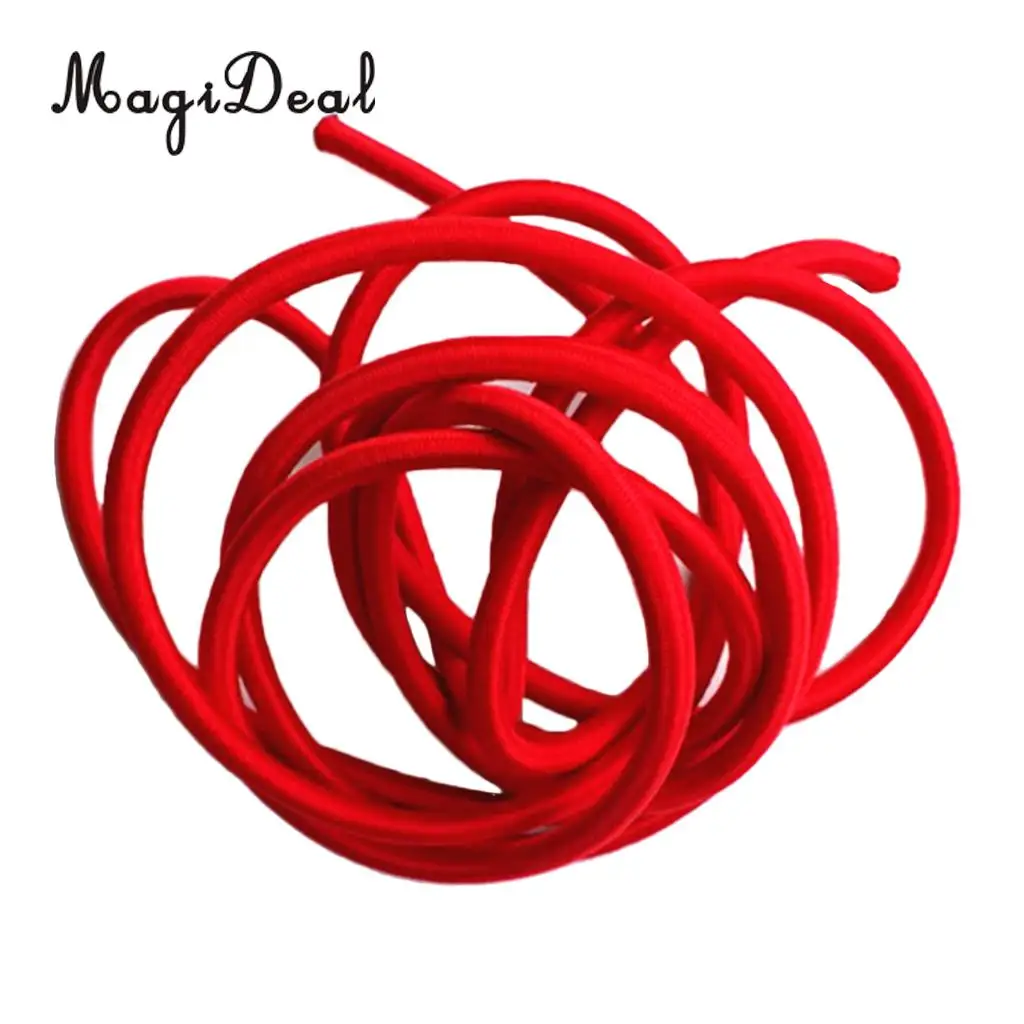 MagiDeal High Strength 5mm Red Elastic Rubber Bungee Rope Shock Cord Tie Down Boats Trailers for Boats Kayaks Canoe Surf Board