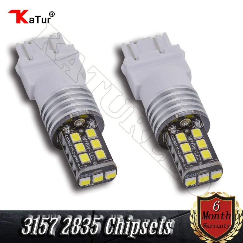 T25 3157 3057 3457 4057 3156 белый янтарь красного цвета DC 12 В светодиодные лампочки