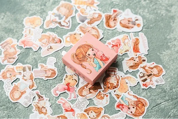 40PCS-box-Color-Cute-Marble-Paper-Sticker-Decoration-Decal-DIY-Album-Scrapbooking-Seal-Sticker-Stationery-Gift(15)