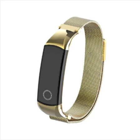 Миланская петля Honor Band 4 ремешок для Honor Band 4 магнитный металлический браслет для Honor Band 5 ремешок из нержавеющей стали умный Браслет - Цвет: Gold