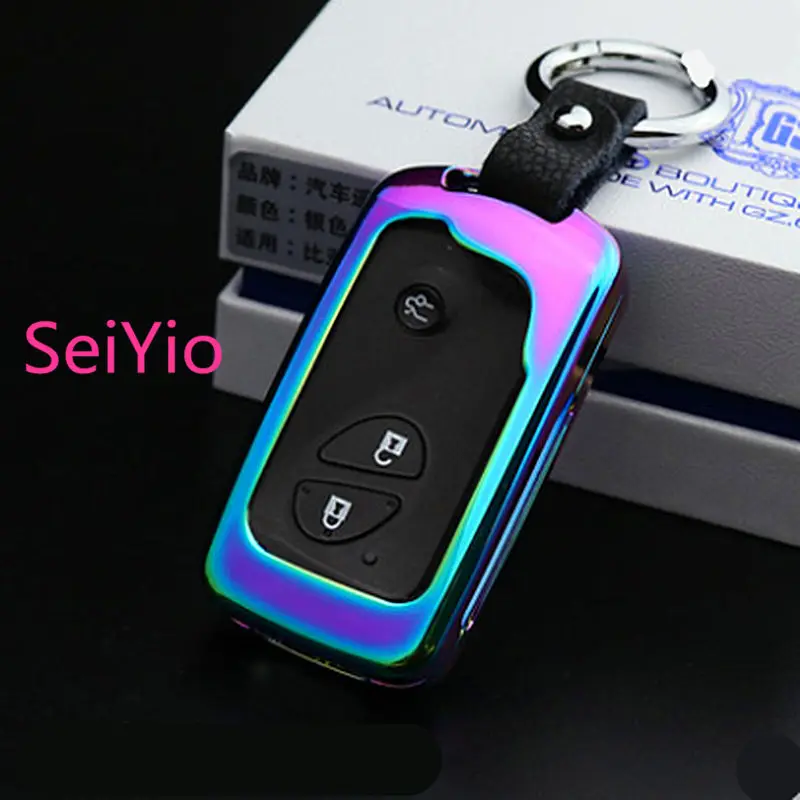 2017 Лидер продаж seiyio брелок автомобиль чехол для BYD F0 F3 S6 S7 сплав и кожа творческий стиль автомобиля обложка для BYD Smart Key