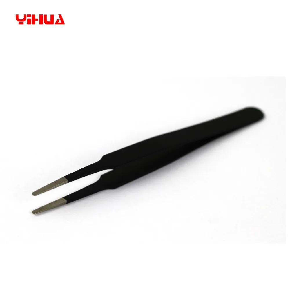 

YH-T2-13 Stainless Steel Anti-Static Tweezers, Flat, Straight Tweezers