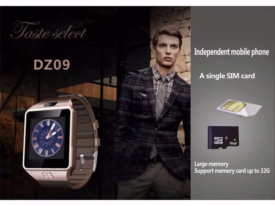 Самые дешевые DZ09 Bluetooth Смарт-часы для мужчин Интеллектуальные цифровые спортивные Смарт-часы Поддержка SIM TF карты напоминание о сообщениях дропшиппинг