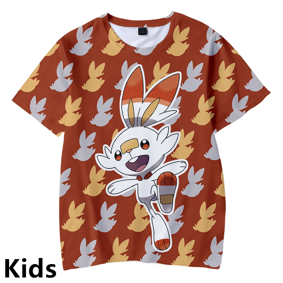 Pokemon Sword and Shield 3D Printed Children T-shirts Summer Short Sleeve Tshirts 2019 harajuku Fashion Streetwear Kids Clothes