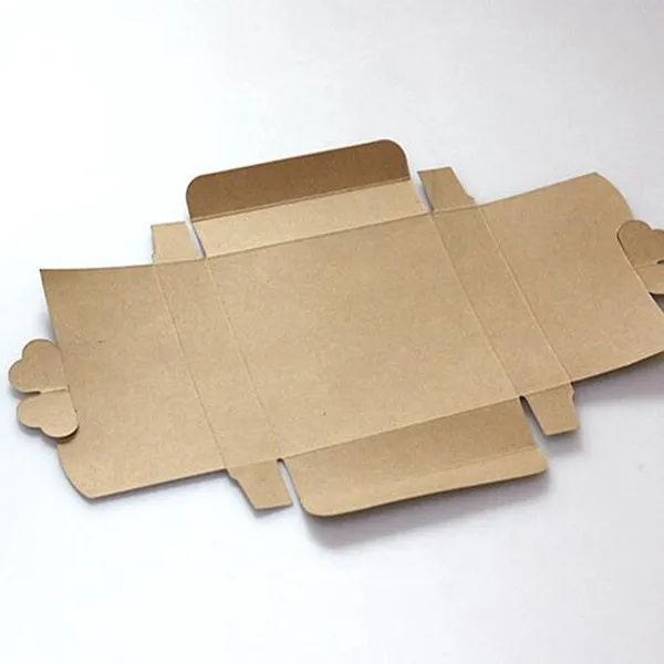 10pcs/lot Retail Kraft Paper Gift Package Boxes Gift Handmade Soap Packaging with Flower for Egg Tart Boxes PP828