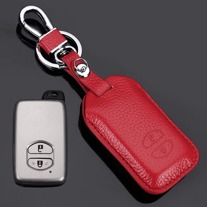 Кожаный чехол для автомобильных ключей, чехол крышка Держатель для Toyota Land Cruiser Prado 150 Camry Prius, Crown для Subaru 2013 Foreste Outback XV