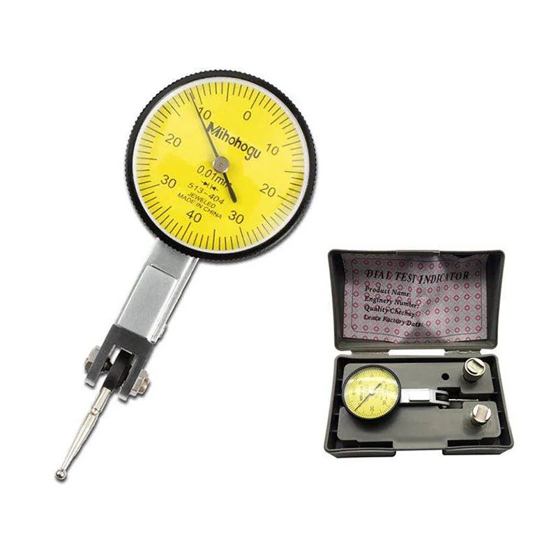 0-0,8 мм 0,01 мм рычажный Настольный индикатор, настольный измеритель уровня, шкала, точность, метрический слот ласточкин хвост, циферблат, измерительный инструмент, инструмент - Цвет: Белый