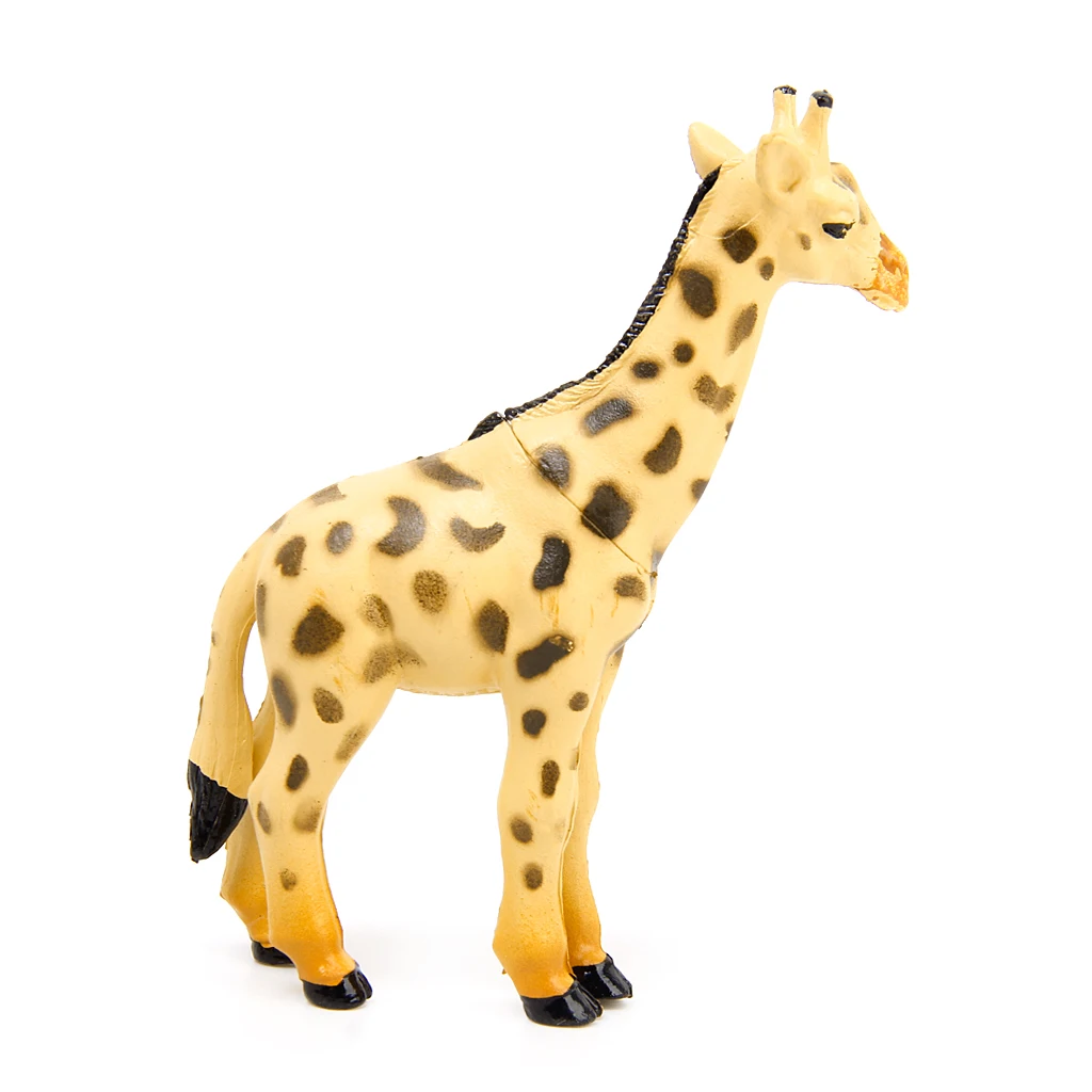 Lot 6 Plastic Wild Animals Zoo Safari Figure Model Zebra Lion Tiger Elephant