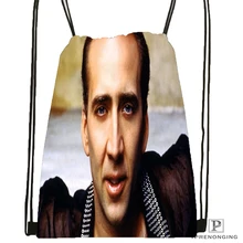 На заказ Nicholas клетка фильмы походная сумка на шнурке милый рюкзак дети ранец(черная спина) 31x40 см#180531-04-11