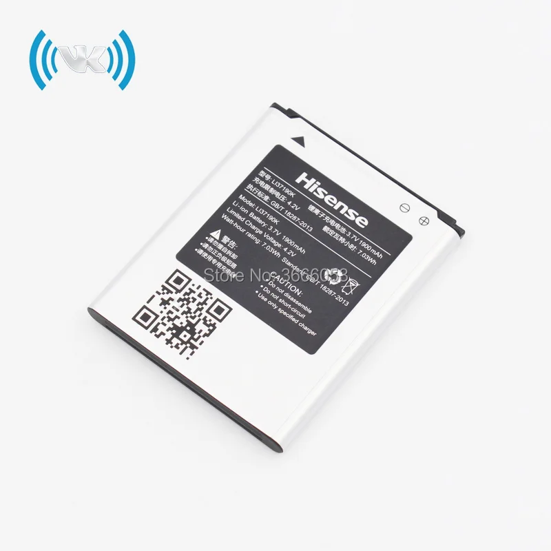 Новый Сменный аккумулятор VK 1900mAh/7.03Wh 3 8 V LI37190K для мобильного телефона Hisense E602T E600M
