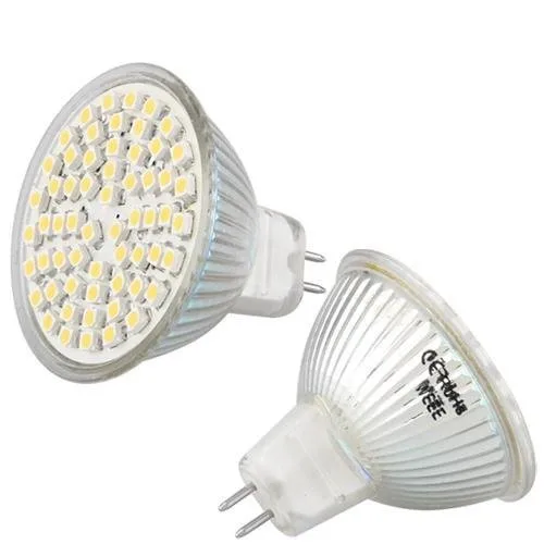 6x MR16 GU5.3 Blanc 60 SMD 3528 Economie d'energie светодиодный Projecteur ампулы лампа 12V кукурузы светодиодный Светодиодный точечный светильник лампа
