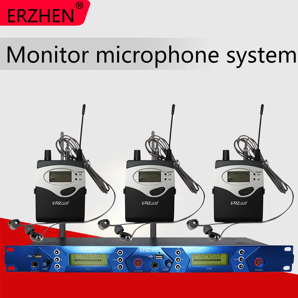

EM5012 in Ear wireless system with 3 receiver and 1 transmitter studio sound monitor